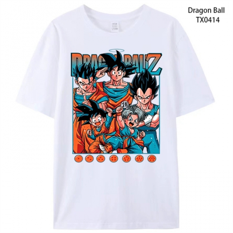 DRAGON BALL Anime peripheral printed pure cotton T-shirt from S to 4XL