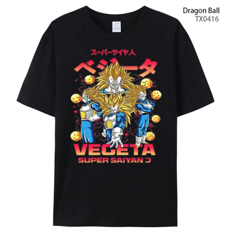 DRAGON BALL Anime peripheral printed pure cotton T-shirt from S to 4XL
