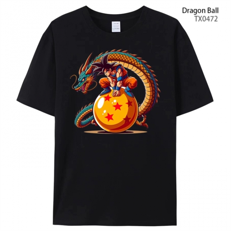 DRAGON BALL Anime peripheral printed pure cotton T-shirt from S to 4XL