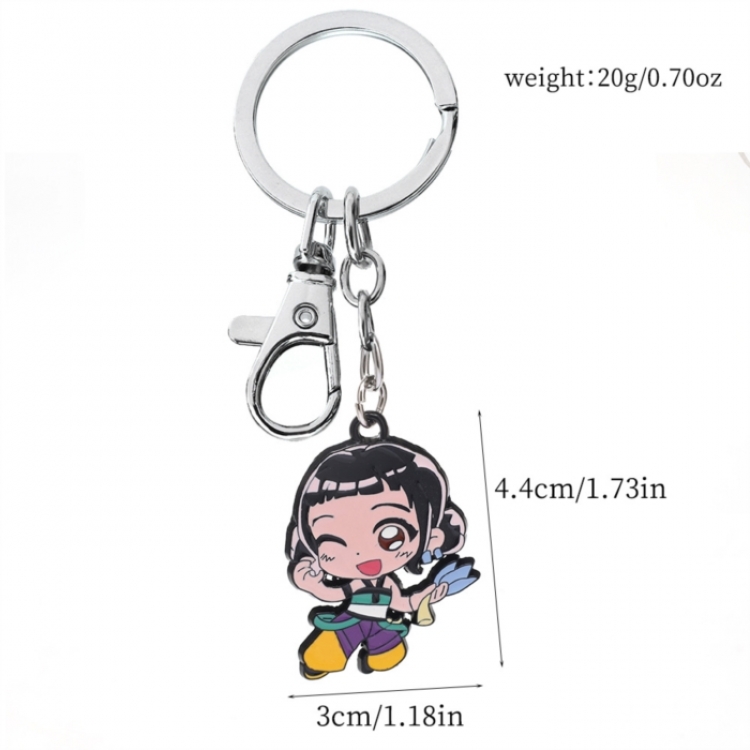 K-Pop:Demon Hunters Metal keychain cartoon bag pendant OPP bagged price for 5 pcs