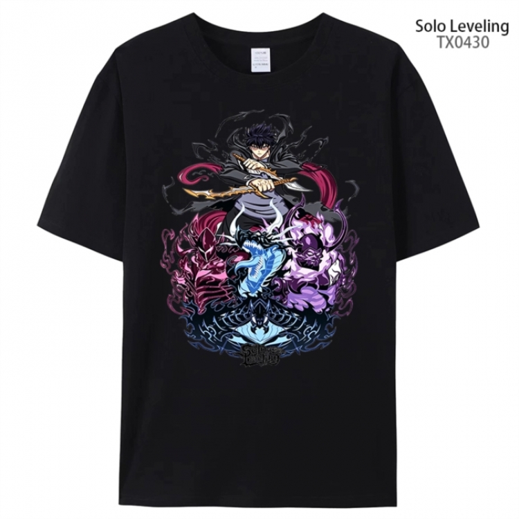 Solo Leveling:Arise Anime peripheral printed pure cotton T-shirt from S to 4XL