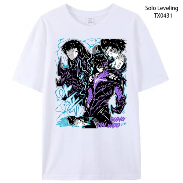 Solo Leveling:Arise Anime peripheral printed pure cotton T-shirt from S to 4XL