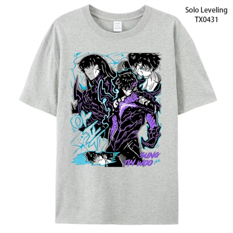 Solo Leveling:Arise Anime peripheral printed pure cotton T-shirt from S to 4XL