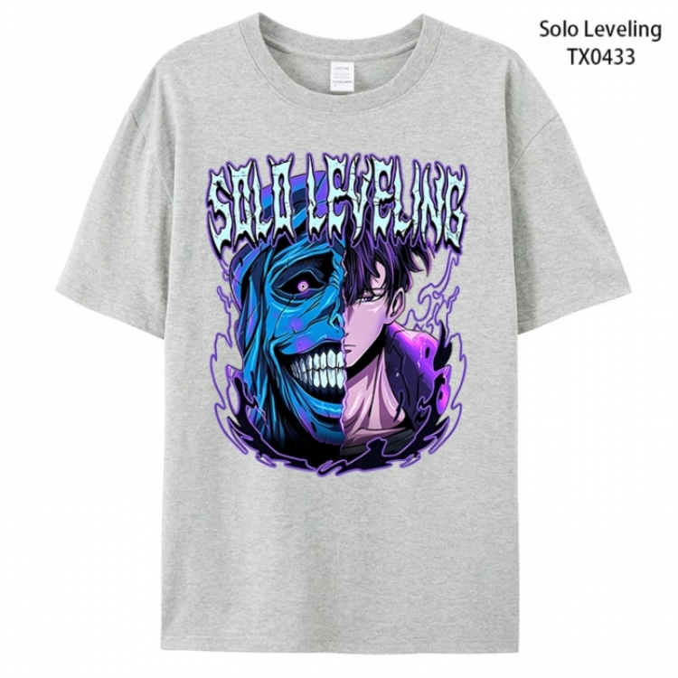 Solo Leveling:Arise Anime peripheral printed pure cotton T-shirt from S to 4XL