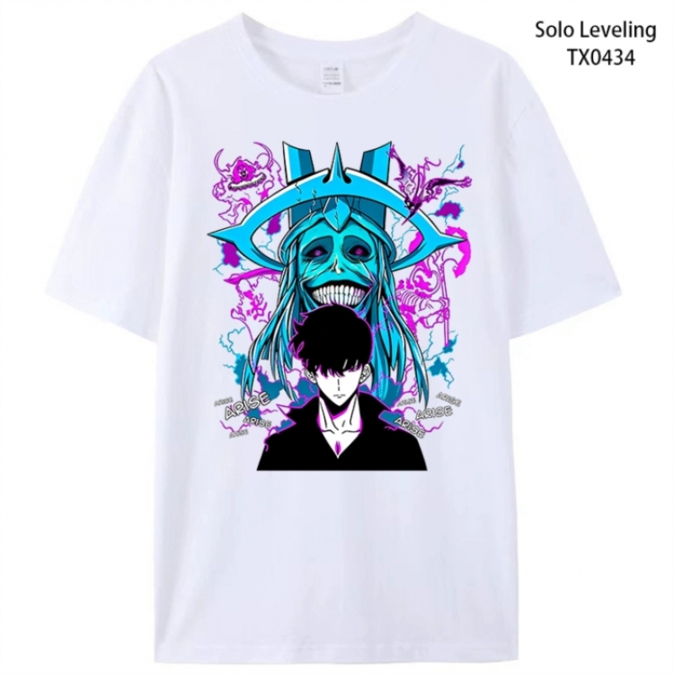 Solo Leveling:Arise Anime peripheral printed pure cotton T-shirt from S to 4XL