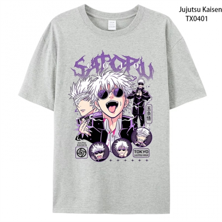 Jujutsu Kaisen Anime peripheral printed pure cotton T-shirt from S to 4XL