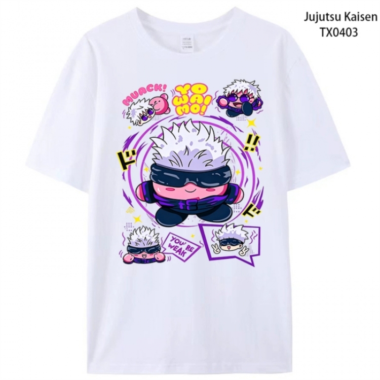Jujutsu Kaisen Anime peripheral printed pure cotton T-shirt from S to 4XL