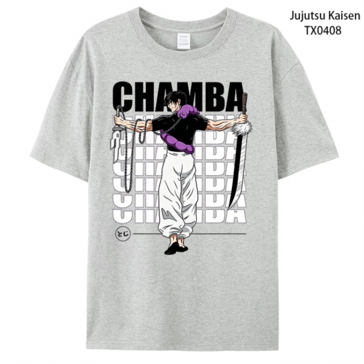 Jujutsu Kaisen Anime peripheral printed pure cotton T-shirt from S to 4XL