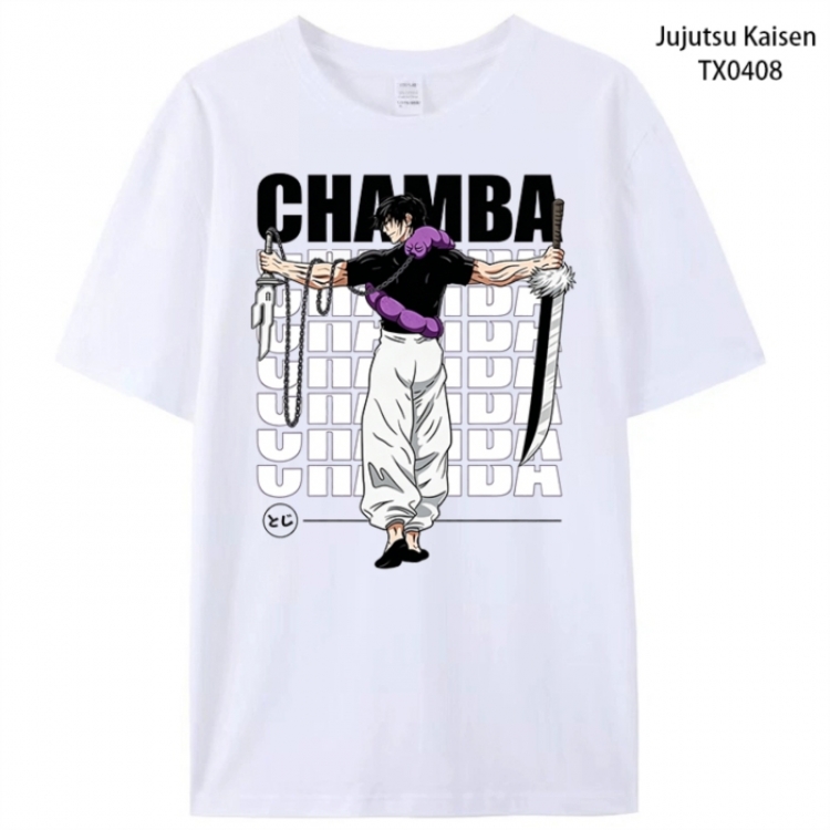 Jujutsu Kaisen Anime peripheral printed pure cotton T-shirt from S to 4XL