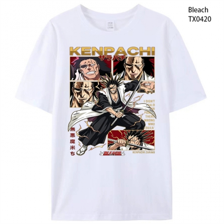Bleach Anime peripheral printed pure cotton T-shirt from S to 4XL