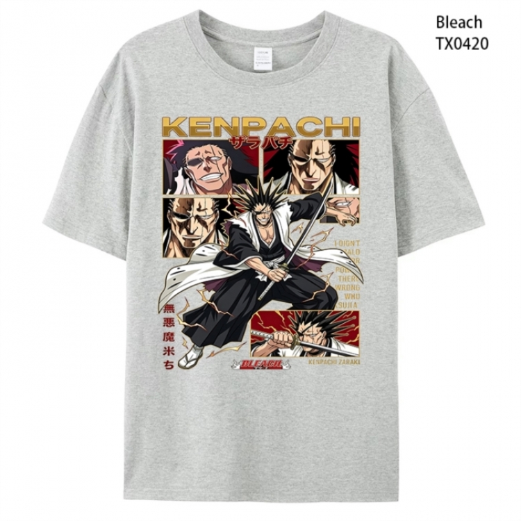 Bleach Anime peripheral printed pure cotton T-shirt from S to 4XL