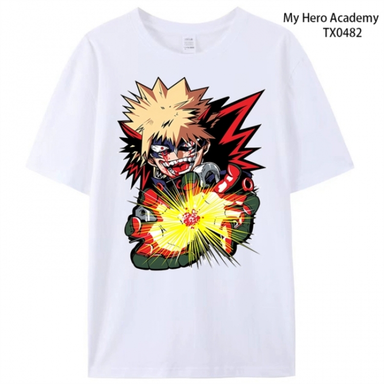 My Hero Academia Anime peripheral printed pure cotton T-shirt from S to 4XL