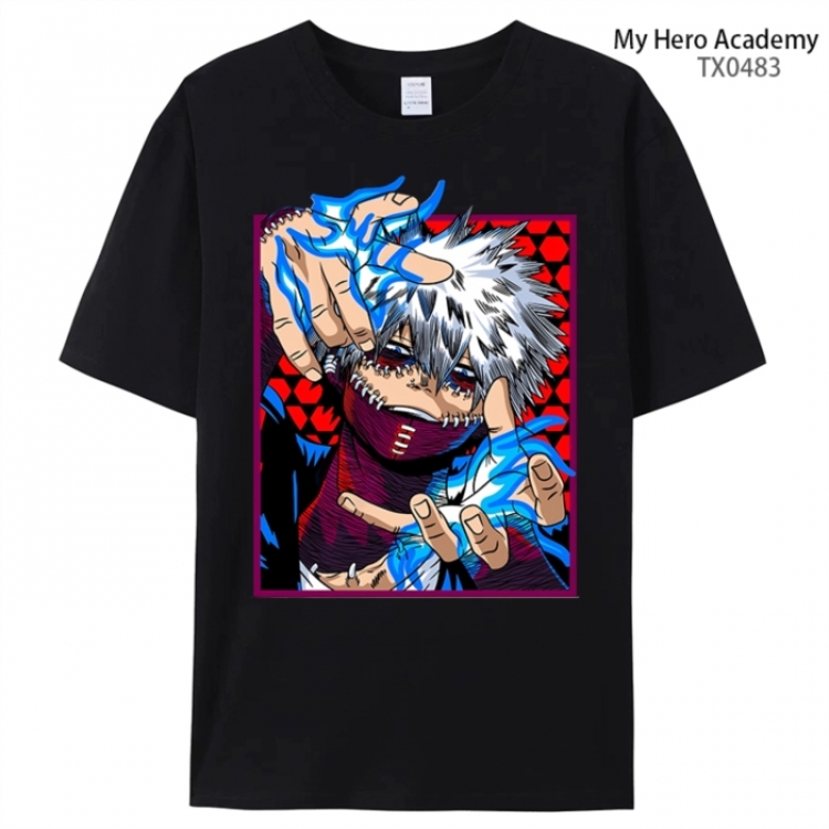 My Hero Academia Anime peripheral printed pure cotton T-shirt from S to 4XL