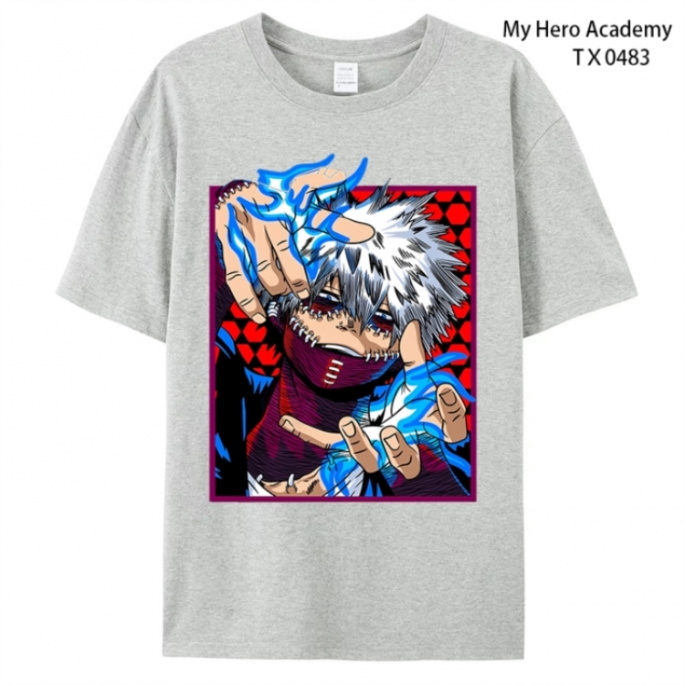 My Hero Academia Anime peripheral printed pure cotton T-shirt from S to 4XL