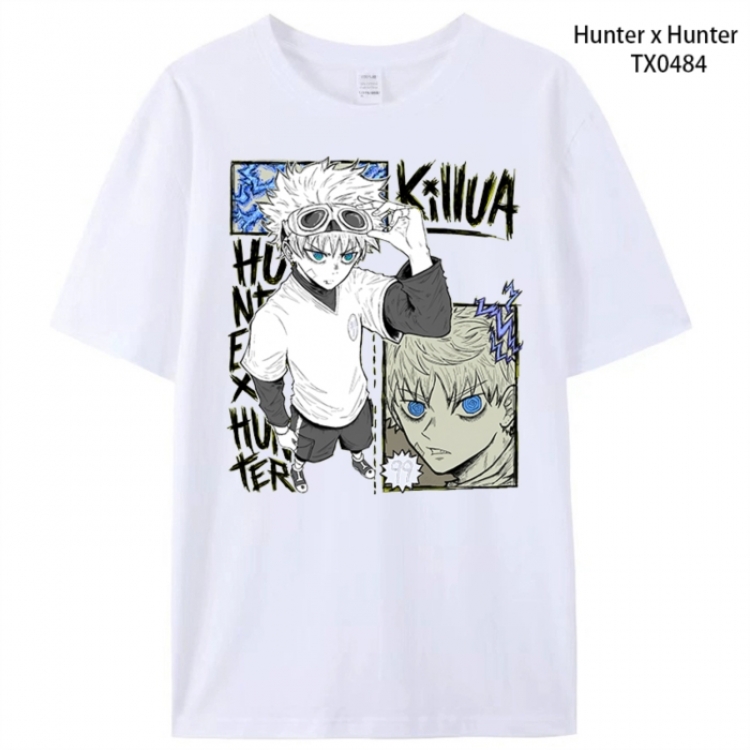 HunterXHunter Anime peripheral printed pure cotton T-shirt from S to 4XL