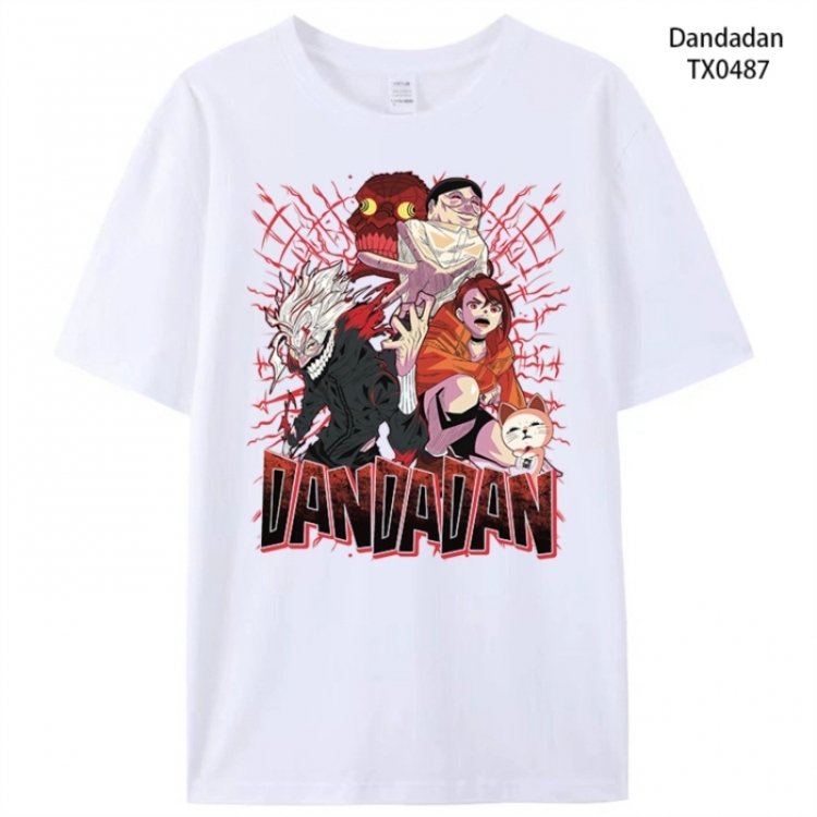 DANDADAN Anime peripheral printed pure cotton T-shirt from S to 4XL