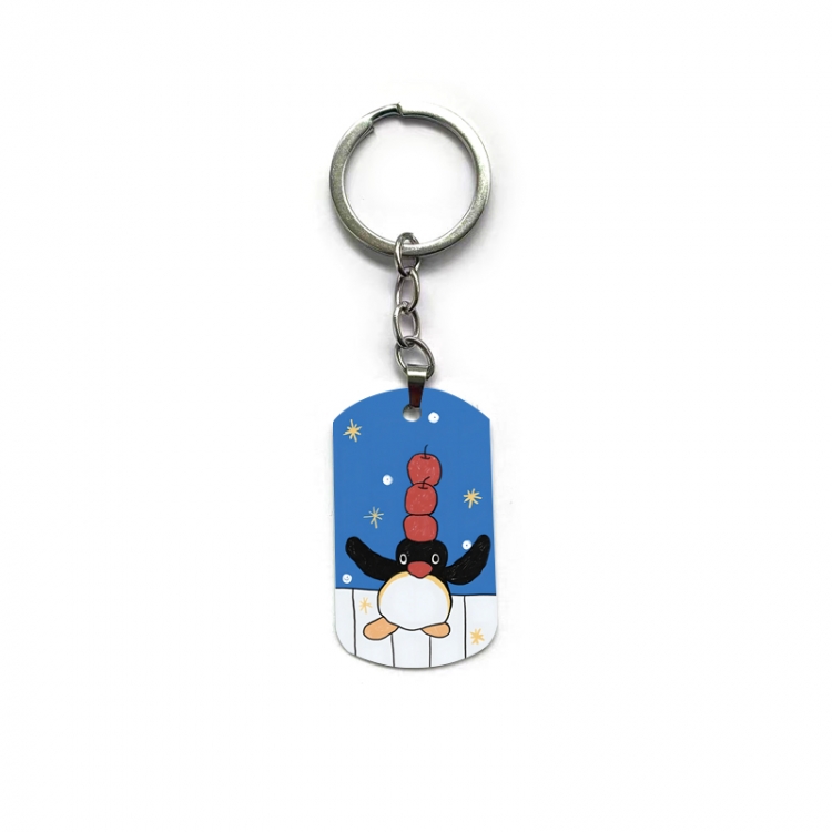 Pingu Anime double-sided full-color printed keychain price for 5 pcs