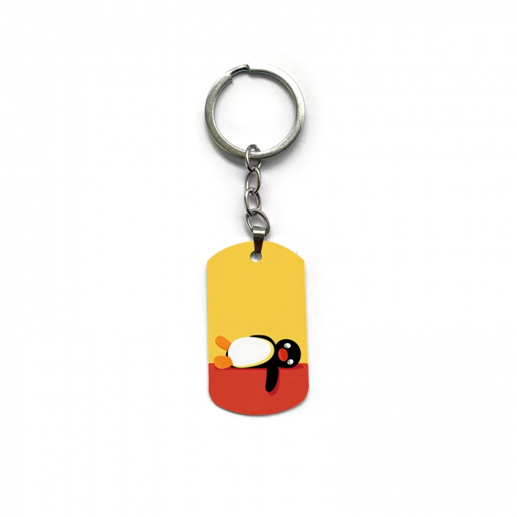 Pingu Anime double-sided full-color printed keychain price for 5 pcs