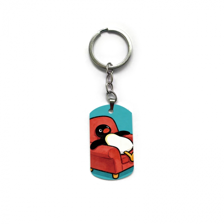 Pingu Anime double-sided full-color printed keychain price for 5 pcs