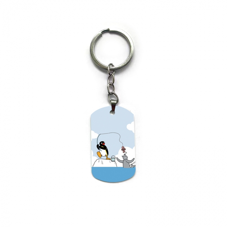 Pingu Anime double-sided full-color printed keychain price for 5 pcs