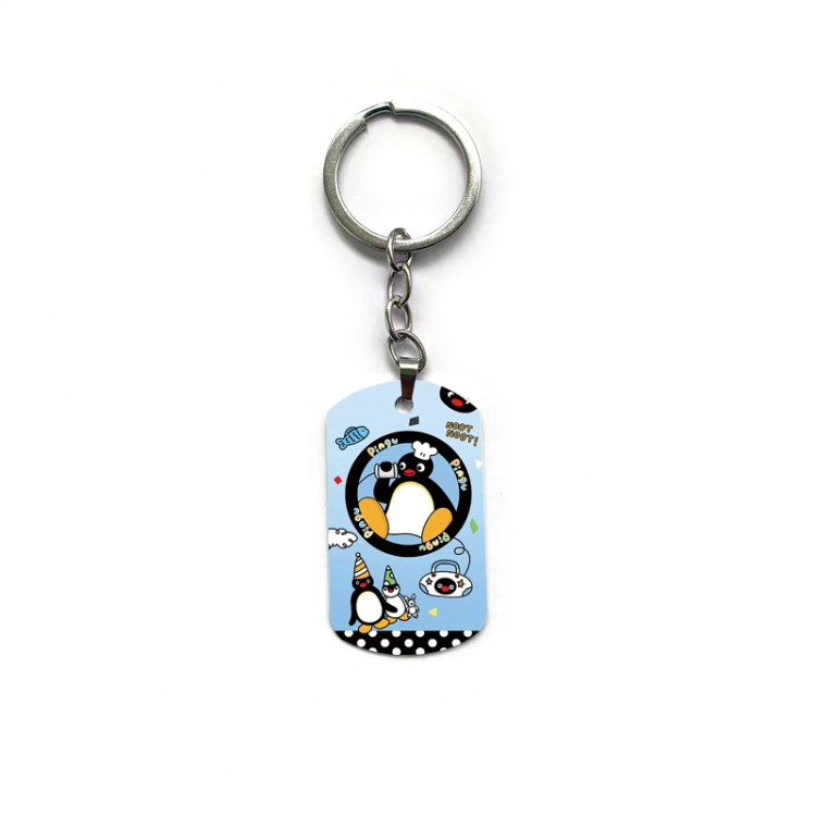 Pingu Anime double-sided full-color printed keychain price for 5 pcs