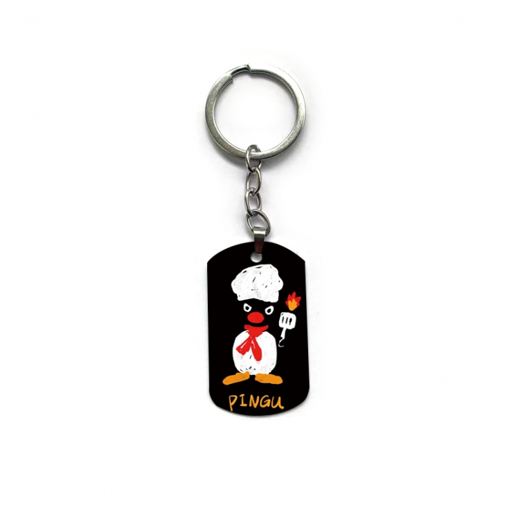 Pingu Anime double-sided full-color printed keychain price for 5 pcs