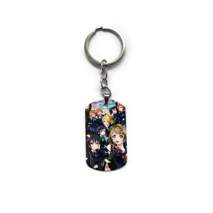 LOVE LIVE Anime double-sided full-color printed keychain price for 5 pcs