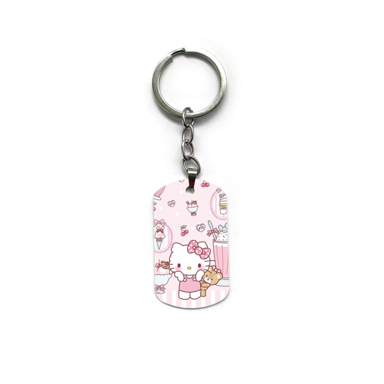 Hello-Kitty Anime double-sided full-color printed keychain price for 5 pcs