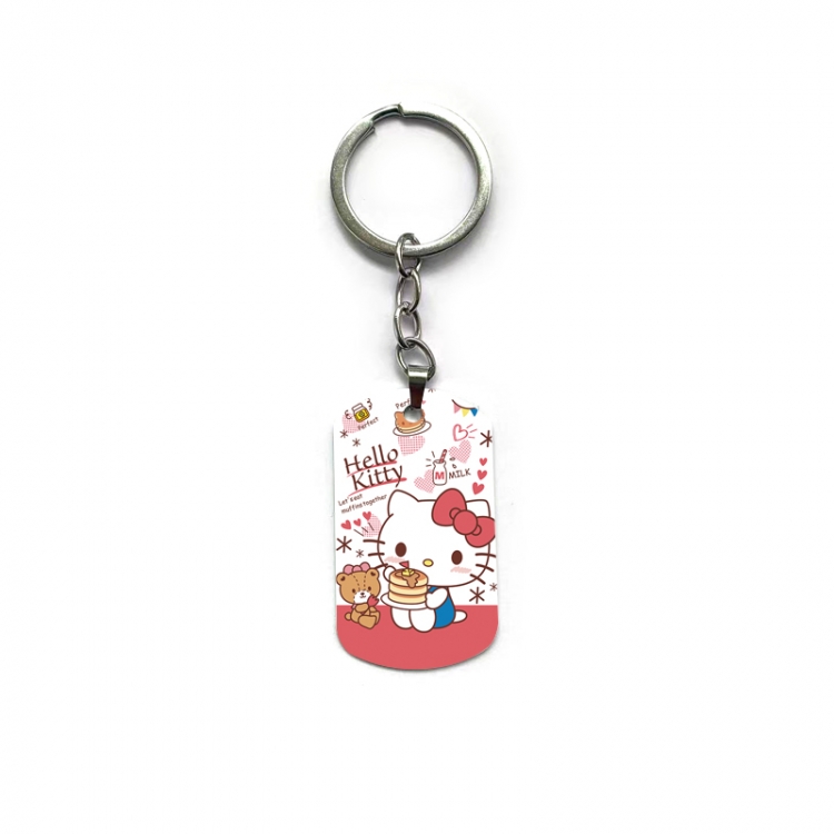 Hello-Kitty Anime double-sided full-color printed keychain price for 5 pcs