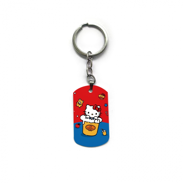 Hello-Kitty Anime double-sided full-color printed keychain price for 5 pcs