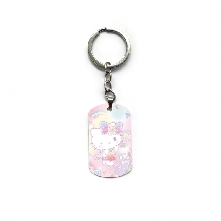 Hello-Kitty Anime double-sided full-color printed keychain price for 5 pcs