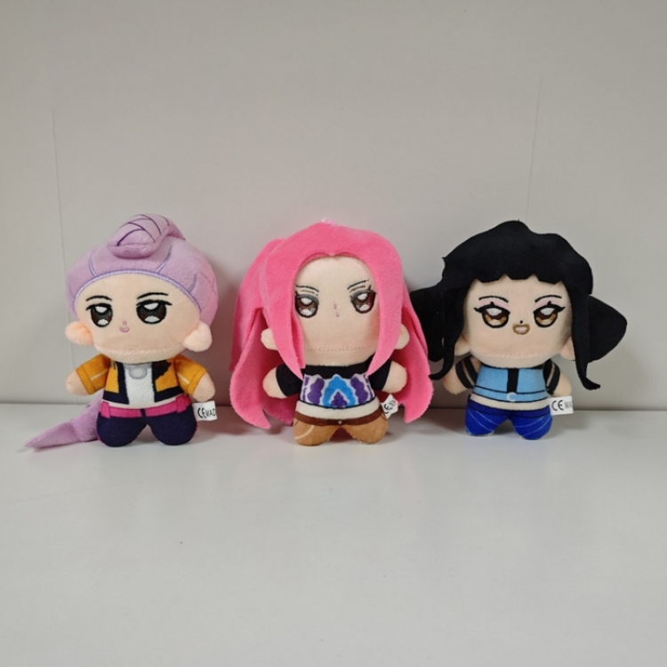 K-Pop:Demon Hunters Animation peripheral plush toy doll pendant 10CM a set of 3
