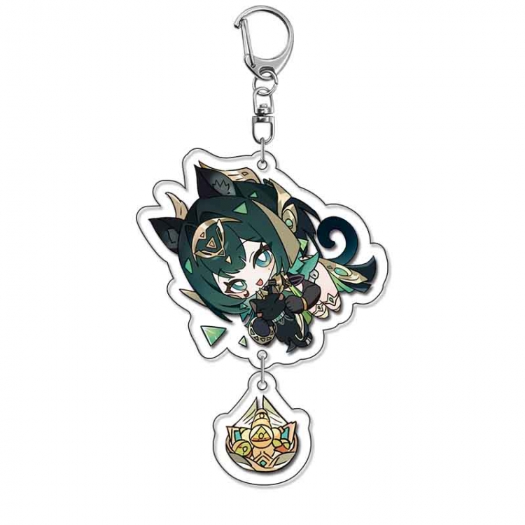 Genshin Impact Anime acrylic Pendant Key Chain  price for 5 pcs
