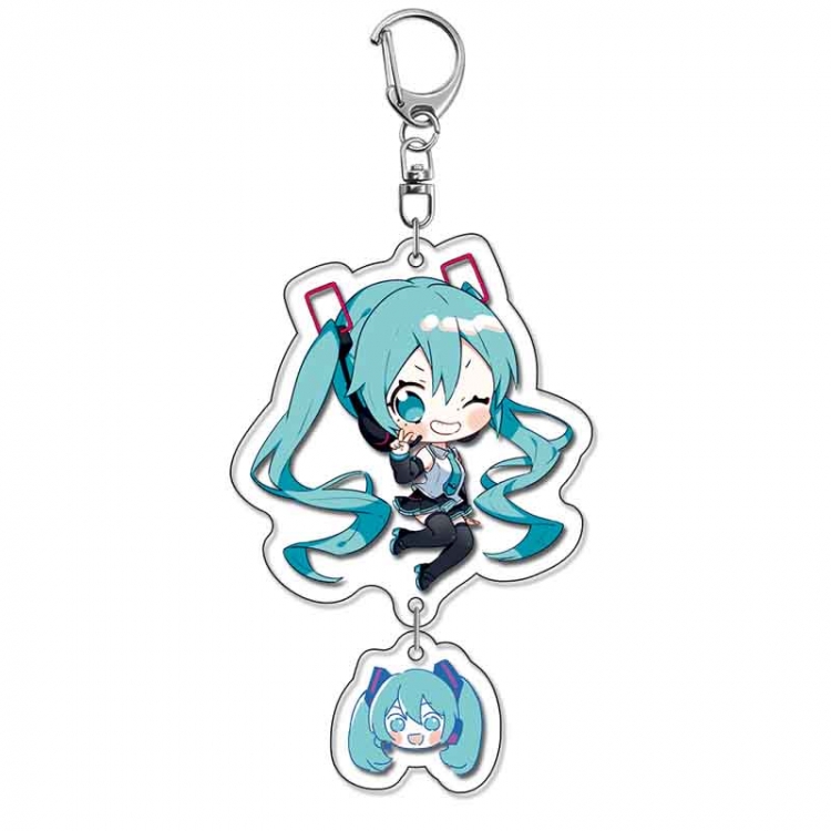 Hatsune Miku Anime acrylic Pendant Key Chain  price for 5 pcs
