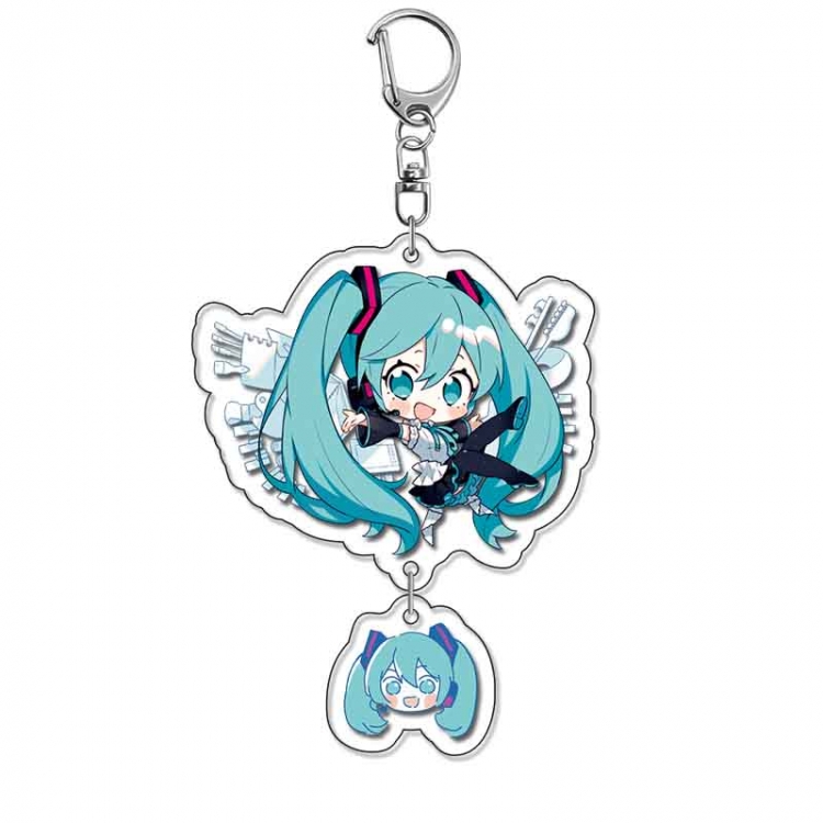 Hatsune Miku Anime acrylic Pendant Key Chain  price for 5 pcs