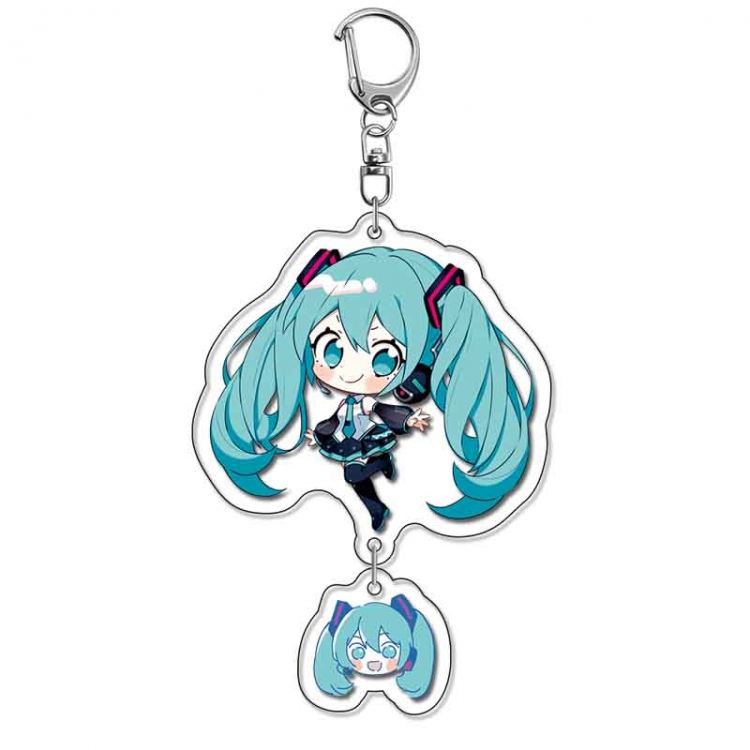 Hatsune Miku Anime acrylic Pendant Key Chain  price for 5 pcs