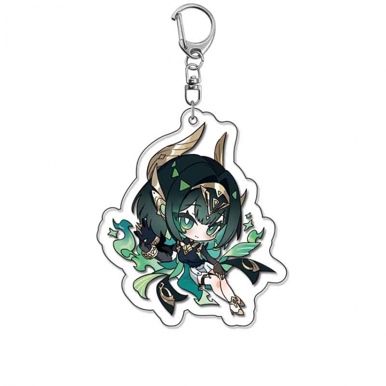 Genshin Impact Anime Acrylic Keychain Charm price for 5 pcs