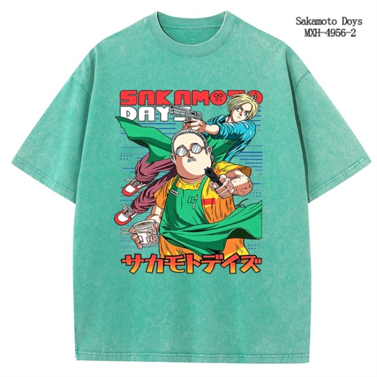 SAKAMOTO DAYS Anime peripheral pure cotton washed and worn T-shirt from S to 2XL