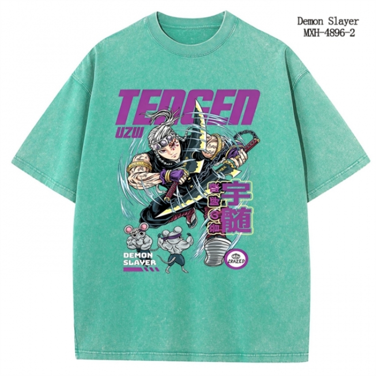 One Piece Anime peripheral pure cotton washed and worn T-shirt from S to 2XL