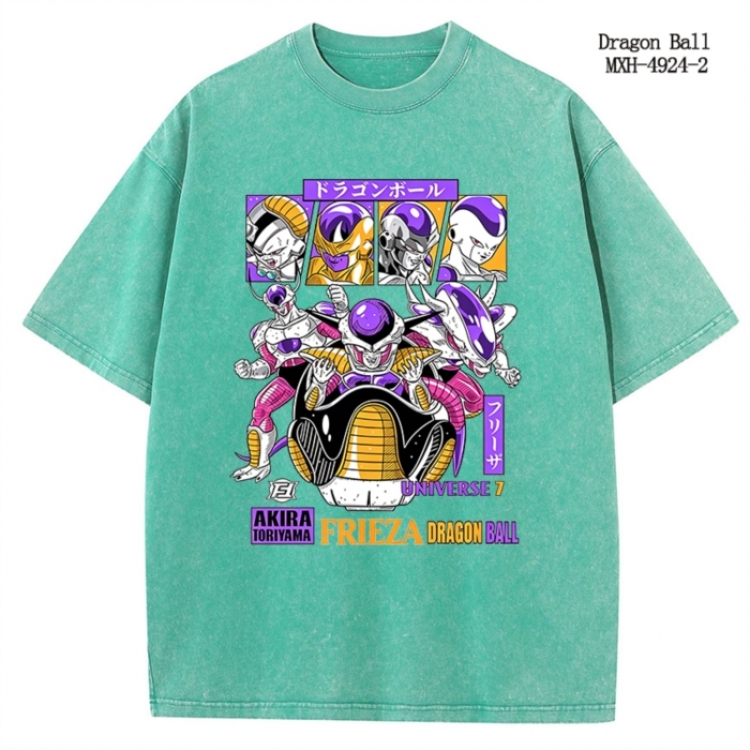 DRAGON BALL Anime peripheral pure cotton washed and worn T-shirt from S to 2XL