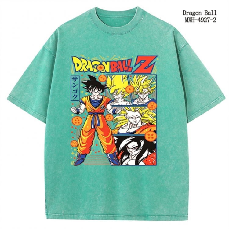DRAGON BALL Anime peripheral pure cotton washed and worn T-shirt from S to 2XL