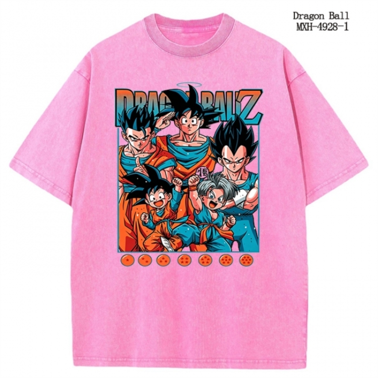 DRAGON BALL Anime peripheral pure cotton washed and worn T-shirt from S to 2XL