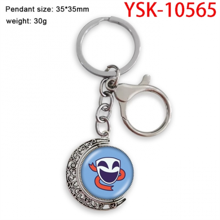 The Amazing Digital Circus Anime double-sided crystal rotating gemstone keychain pendant price for 5 pcs