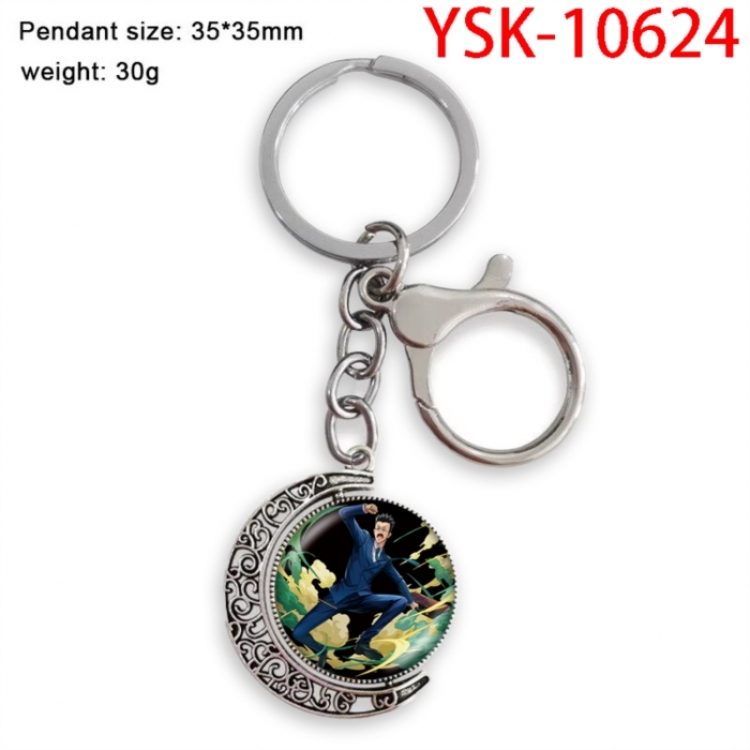 HunterXHunter Anime double-sided crystal rotating gemstone keychain pendant price for 5 pcs