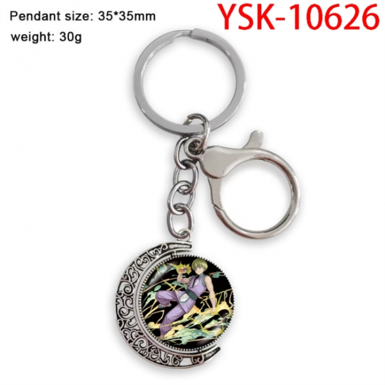 HunterXHunter Anime double-sided crystal rotating gemstone keychain pendant price for 5 pcs