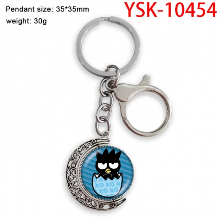 BAD BADTZ-MARU Anime double-sided crystal rotating gemstone keychain pendant price for 5 pcs