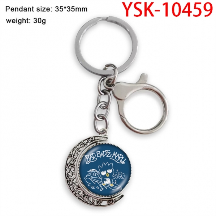 BAD BADTZ-MARU Anime double-sided crystal rotating gemstone keychain pendant price for 5 pcs