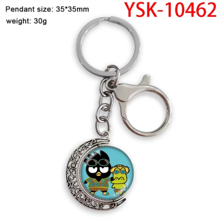 BAD BADTZ-MARU Anime double-sided crystal rotating gemstone keychain pendant price for 5 pcs
