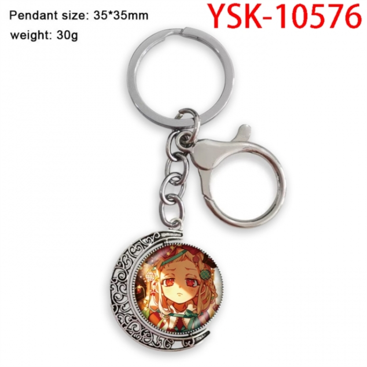 Toilet-bound Hanako-kun Anime double-sided crystal rotating gemstone keychain pendant price for 5 pcs