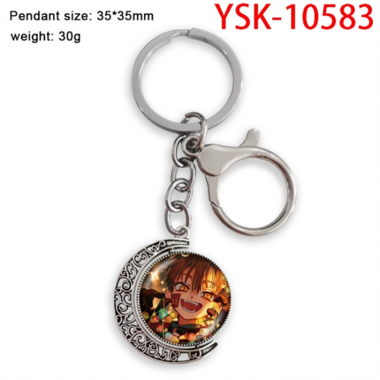 Toilet-bound Hanako-kun Anime double-sided crystal rotating gemstone keychain pendant price for 5 pcs